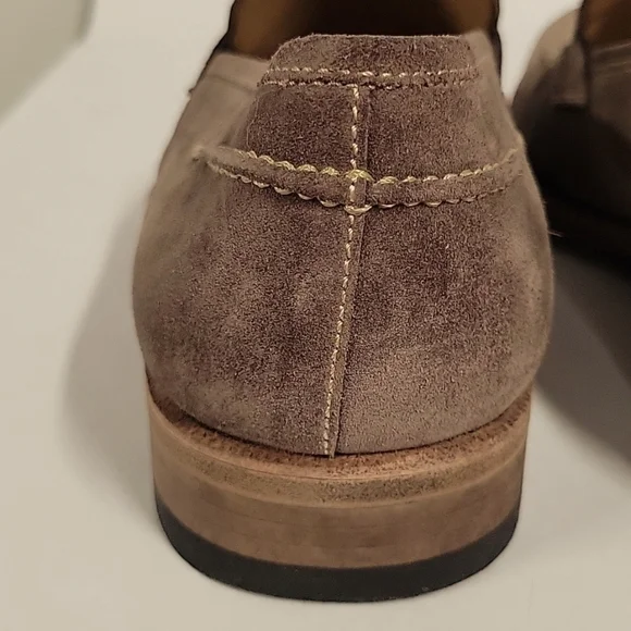 Magnanni Men's Lucien Suede Penny Loafers, Mocha Brown, Size 9, Made in Spain - Picture 9 of 16